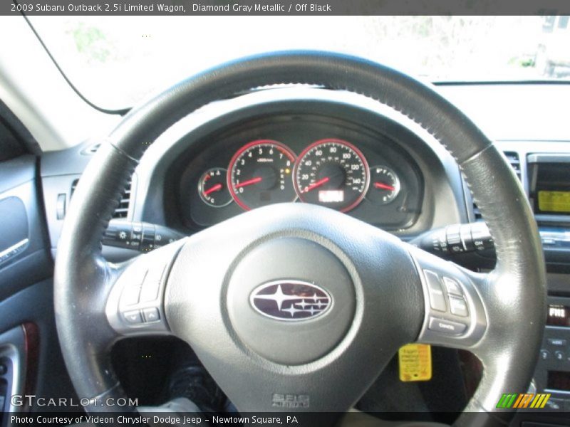 Diamond Gray Metallic / Off Black 2009 Subaru Outback 2.5i Limited Wagon