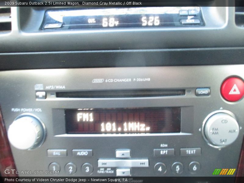 Diamond Gray Metallic / Off Black 2009 Subaru Outback 2.5i Limited Wagon