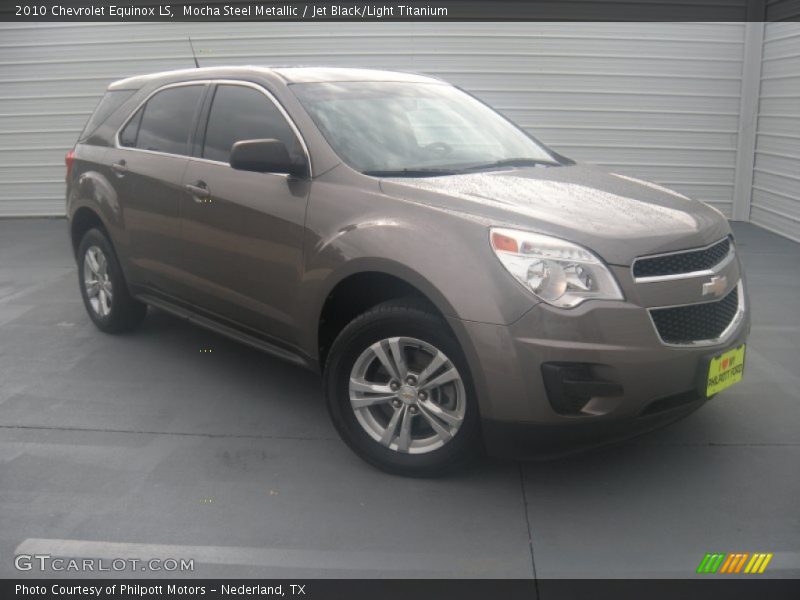 Mocha Steel Metallic / Jet Black/Light Titanium 2010 Chevrolet Equinox LS