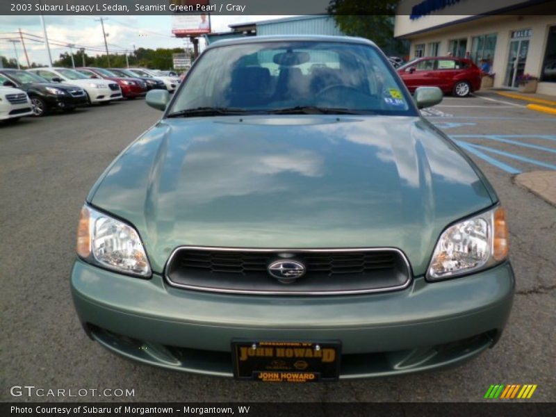 Seamist Green Pearl / Gray 2003 Subaru Legacy L Sedan