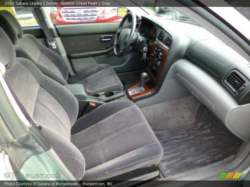 Seamist Green Pearl / Gray 2003 Subaru Legacy L Sedan