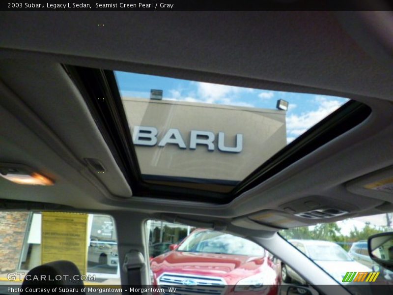 Seamist Green Pearl / Gray 2003 Subaru Legacy L Sedan