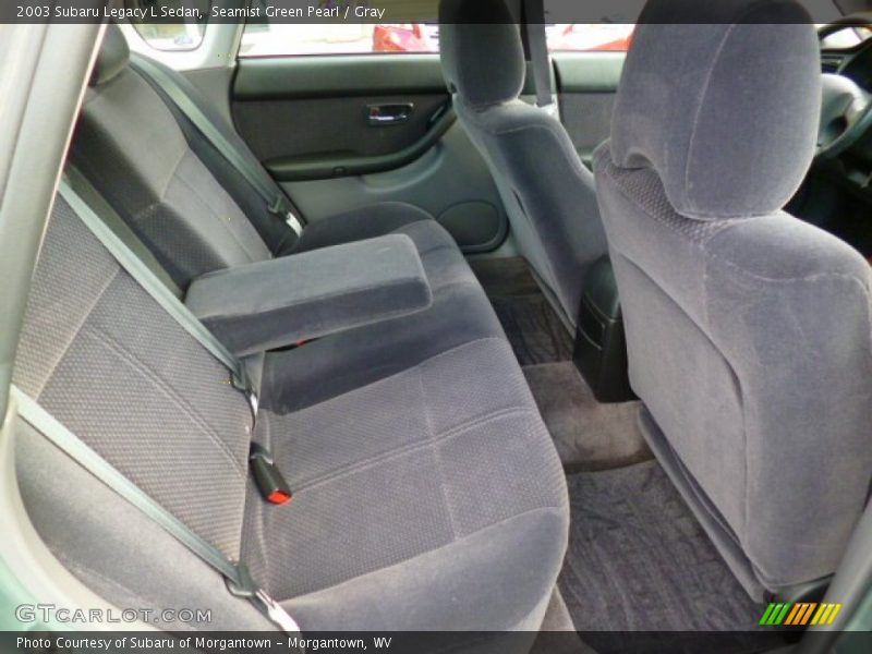 Seamist Green Pearl / Gray 2003 Subaru Legacy L Sedan