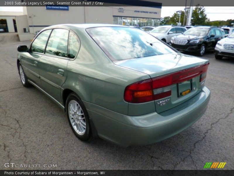 Seamist Green Pearl / Gray 2003 Subaru Legacy L Sedan