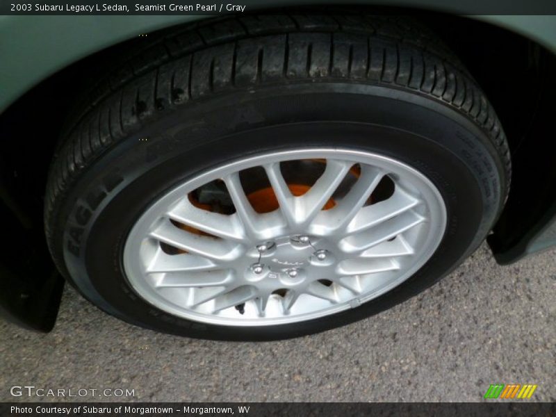 Seamist Green Pearl / Gray 2003 Subaru Legacy L Sedan