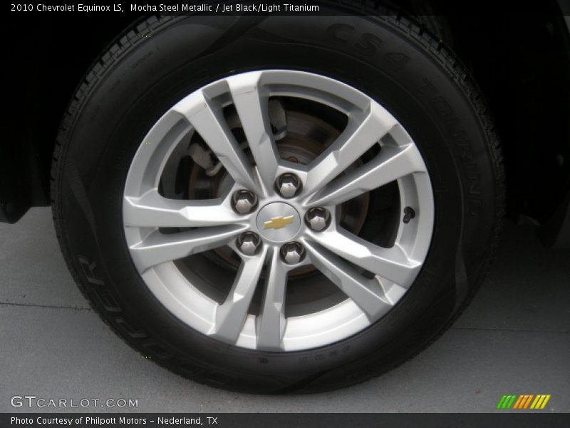 Mocha Steel Metallic / Jet Black/Light Titanium 2010 Chevrolet Equinox LS