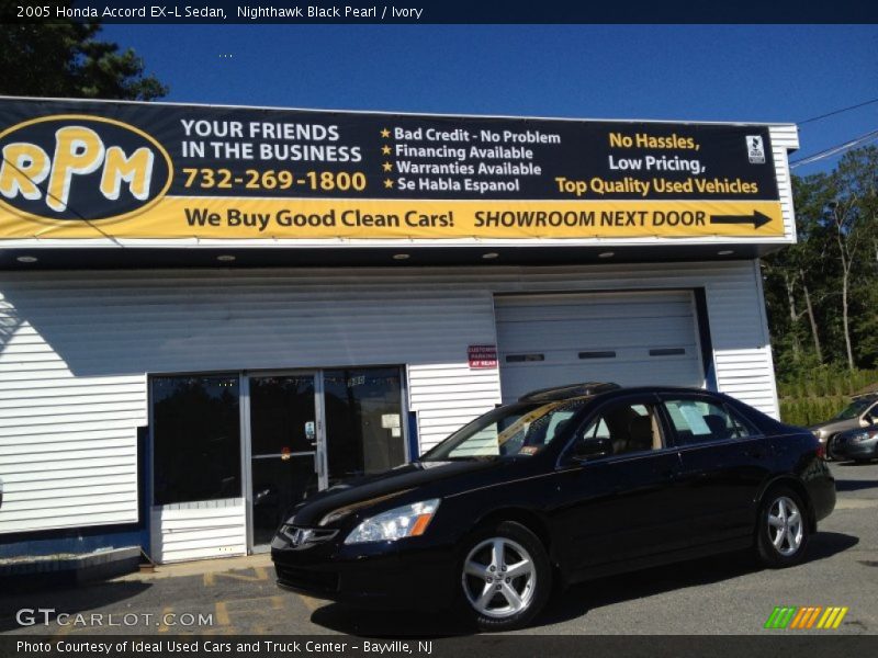 Nighthawk Black Pearl / Ivory 2005 Honda Accord EX-L Sedan