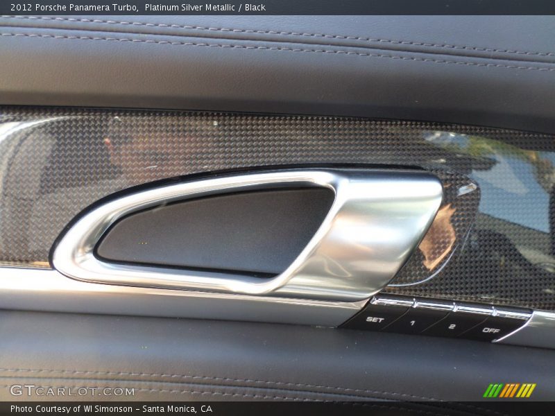 Platinum Silver Metallic / Black 2012 Porsche Panamera Turbo