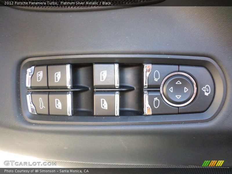 Platinum Silver Metallic / Black 2012 Porsche Panamera Turbo