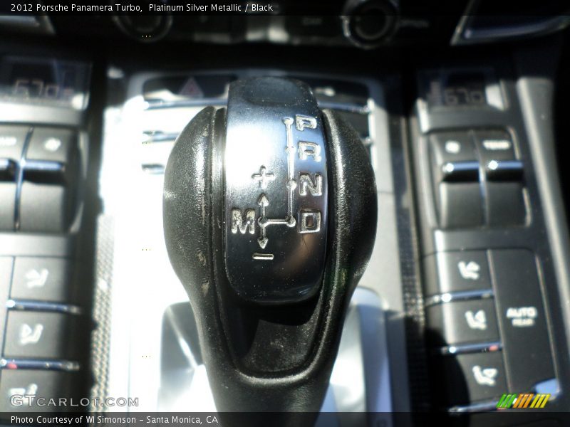 Platinum Silver Metallic / Black 2012 Porsche Panamera Turbo