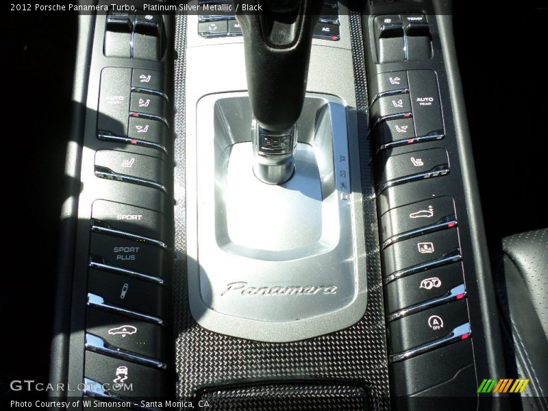 Platinum Silver Metallic / Black 2012 Porsche Panamera Turbo