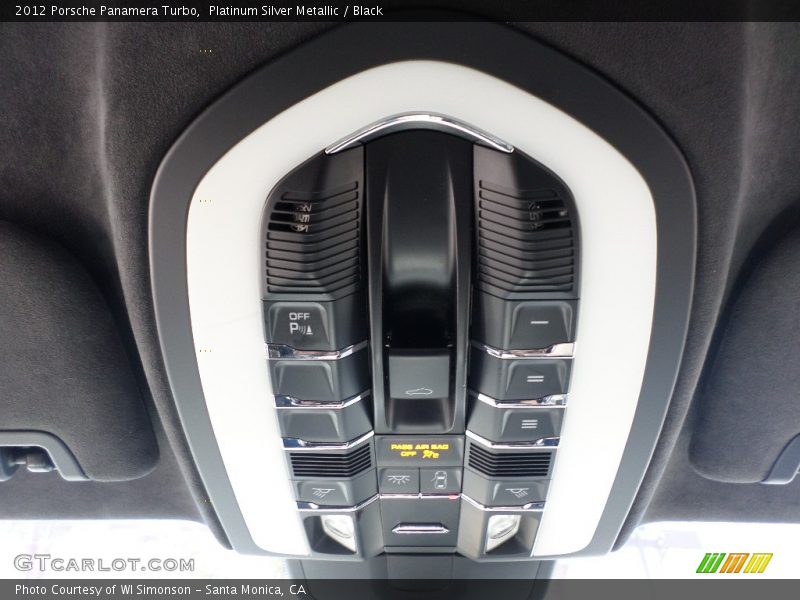 Platinum Silver Metallic / Black 2012 Porsche Panamera Turbo