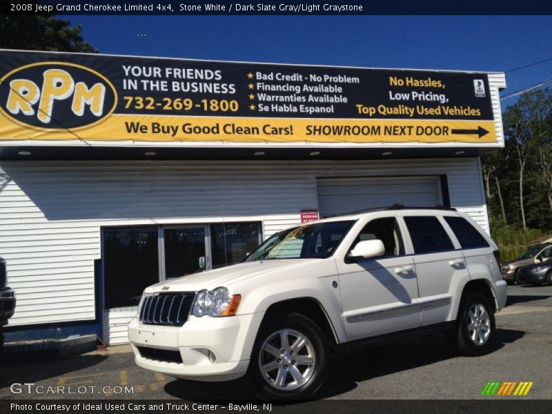 Stone White / Dark Slate Gray/Light Graystone 2008 Jeep Grand Cherokee Limited 4x4