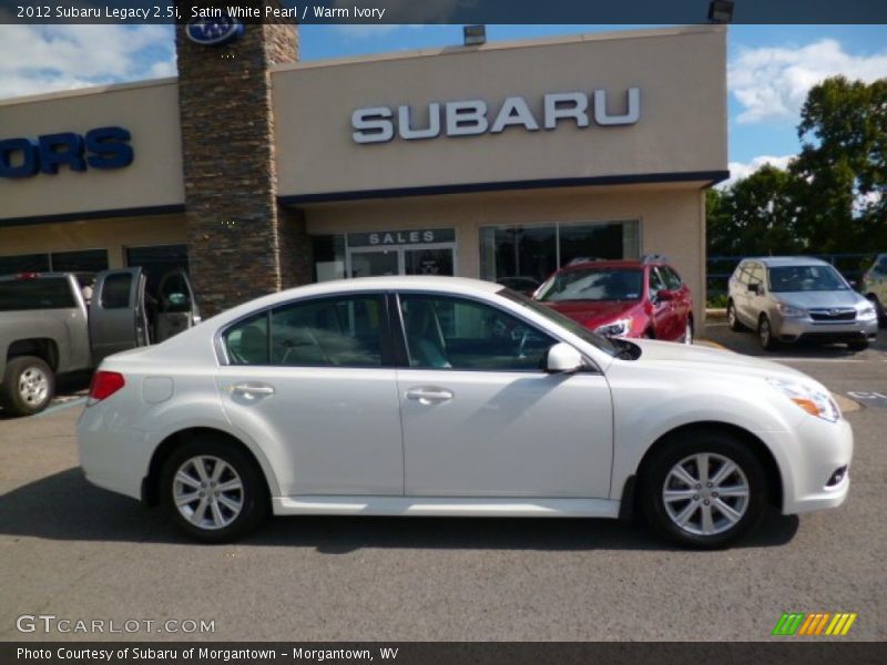 Satin White Pearl / Warm Ivory 2012 Subaru Legacy 2.5i