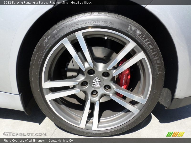 Platinum Silver Metallic / Black 2012 Porsche Panamera Turbo