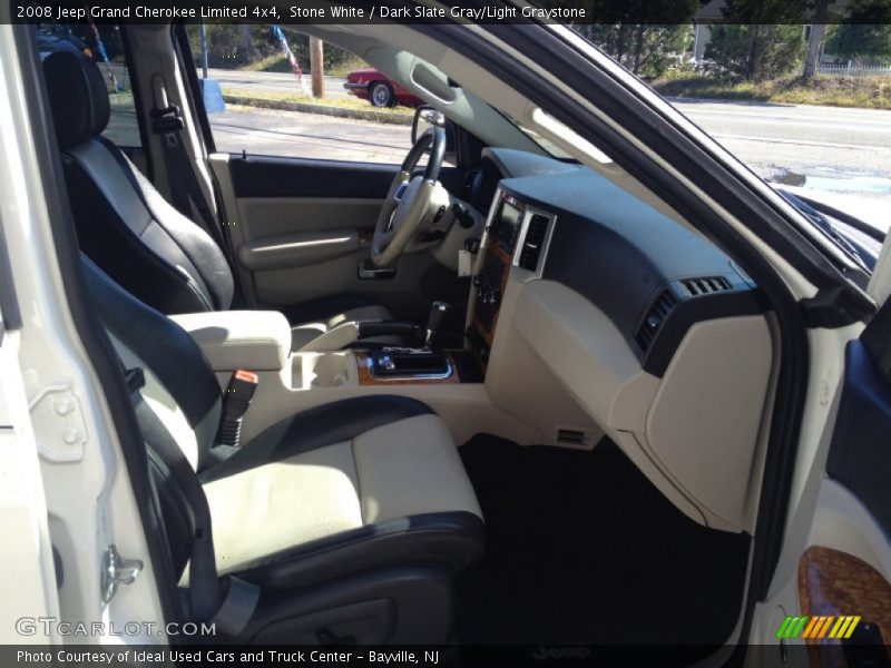 Stone White / Dark Slate Gray/Light Graystone 2008 Jeep Grand Cherokee Limited 4x4