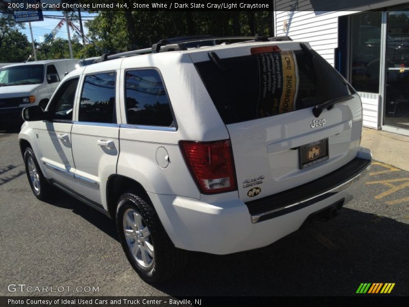 Stone White / Dark Slate Gray/Light Graystone 2008 Jeep Grand Cherokee Limited 4x4