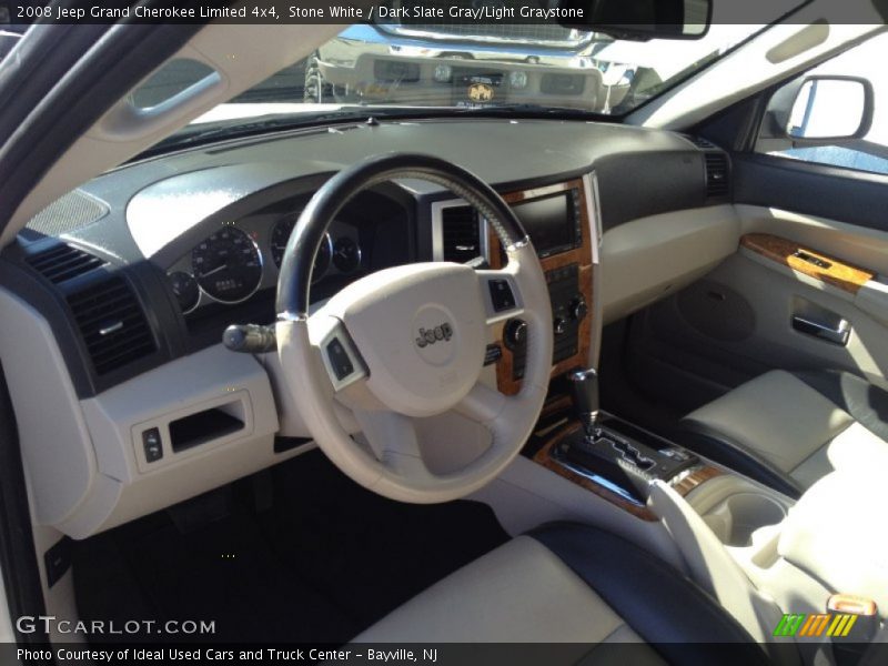 Stone White / Dark Slate Gray/Light Graystone 2008 Jeep Grand Cherokee Limited 4x4