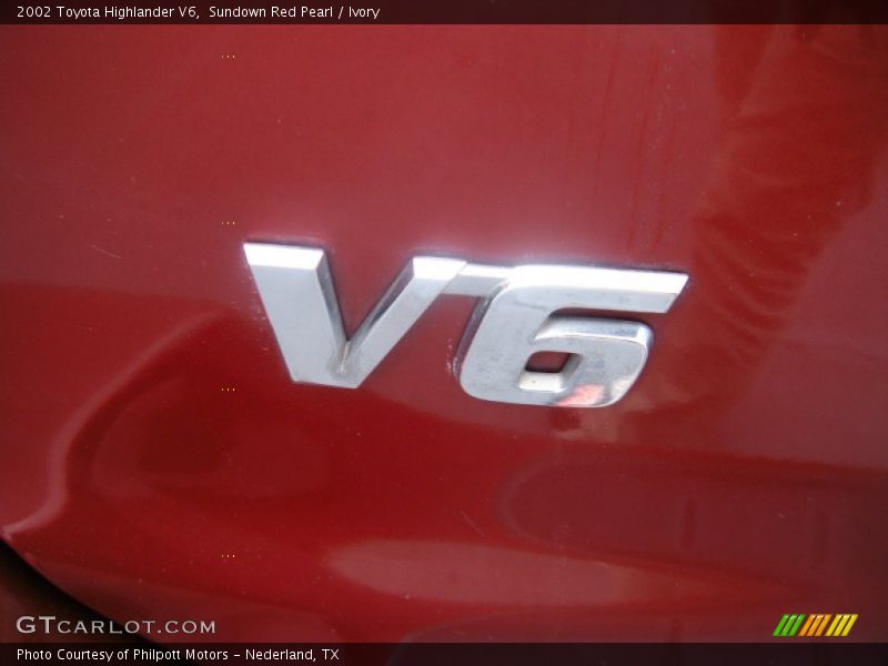 Sundown Red Pearl / Ivory 2002 Toyota Highlander V6