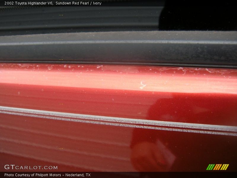 Sundown Red Pearl / Ivory 2002 Toyota Highlander V6