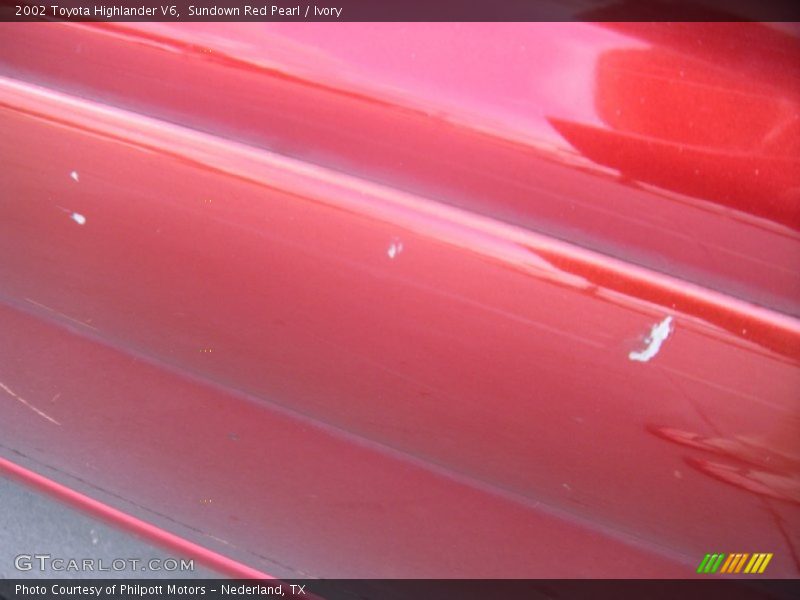 Sundown Red Pearl / Ivory 2002 Toyota Highlander V6