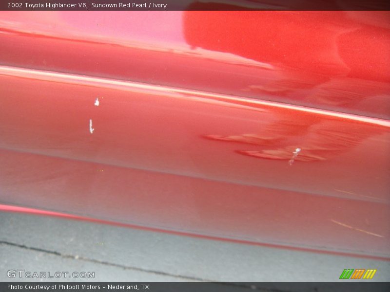 Sundown Red Pearl / Ivory 2002 Toyota Highlander V6