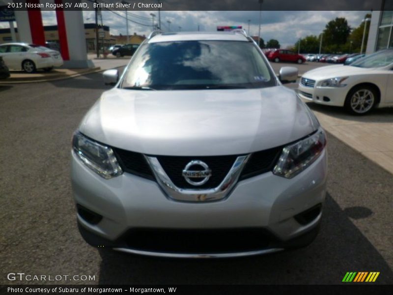 Brilliant Silver / Charcoal 2015 Nissan Rogue SV AWD
