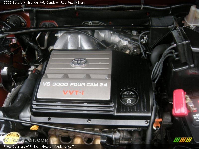 Sundown Red Pearl / Ivory 2002 Toyota Highlander V6