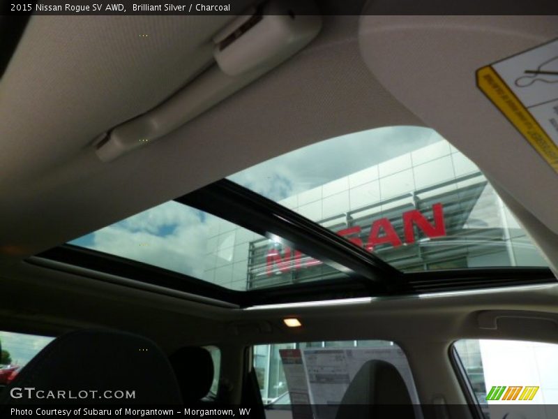 Brilliant Silver / Charcoal 2015 Nissan Rogue SV AWD