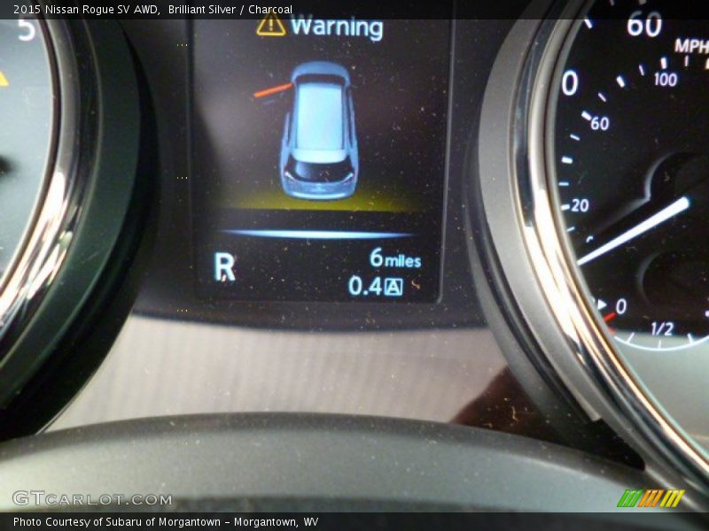 Brilliant Silver / Charcoal 2015 Nissan Rogue SV AWD