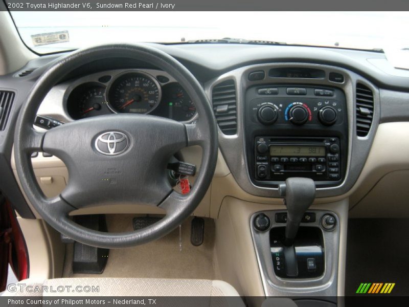 Sundown Red Pearl / Ivory 2002 Toyota Highlander V6