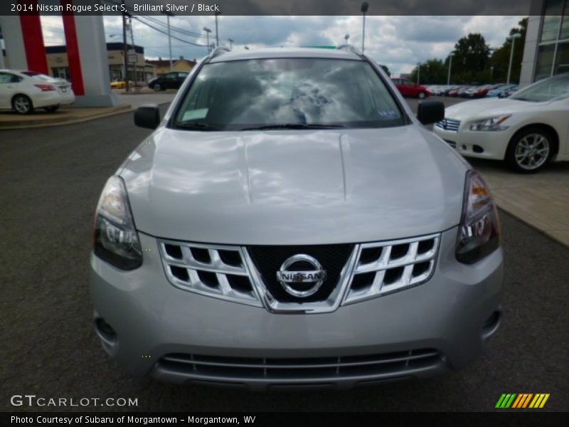 Brilliant Silver / Black 2014 Nissan Rogue Select S