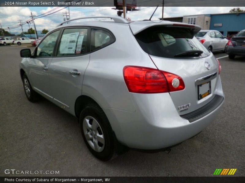 Brilliant Silver / Black 2014 Nissan Rogue Select S