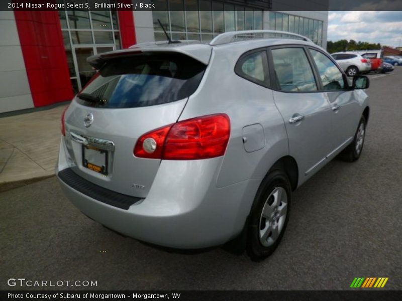 Brilliant Silver / Black 2014 Nissan Rogue Select S