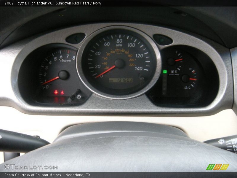 Sundown Red Pearl / Ivory 2002 Toyota Highlander V6