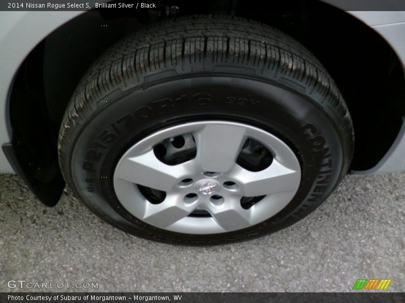 Brilliant Silver / Black 2014 Nissan Rogue Select S