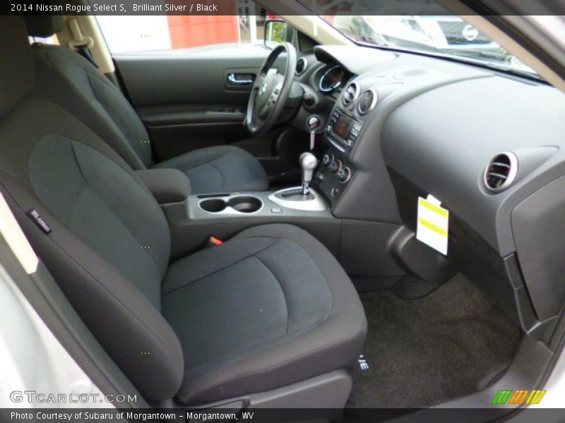 Brilliant Silver / Black 2014 Nissan Rogue Select S
