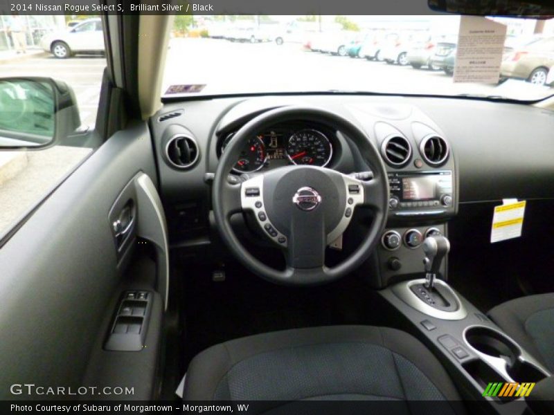 Brilliant Silver / Black 2014 Nissan Rogue Select S