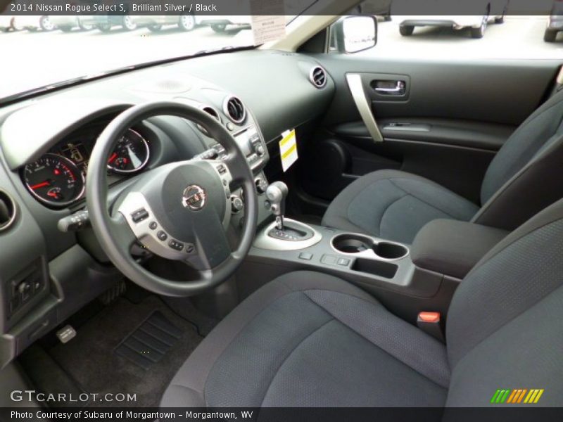 Brilliant Silver / Black 2014 Nissan Rogue Select S