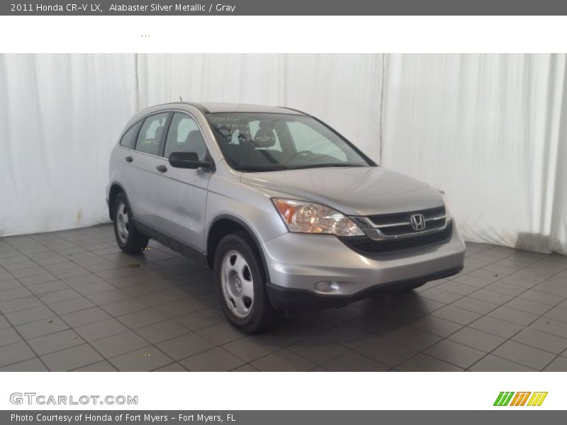 Alabaster Silver Metallic / Gray 2011 Honda CR-V LX