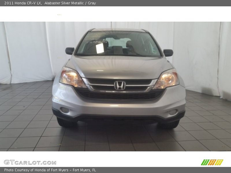 Alabaster Silver Metallic / Gray 2011 Honda CR-V LX