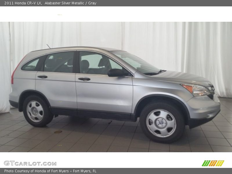 Alabaster Silver Metallic / Gray 2011 Honda CR-V LX