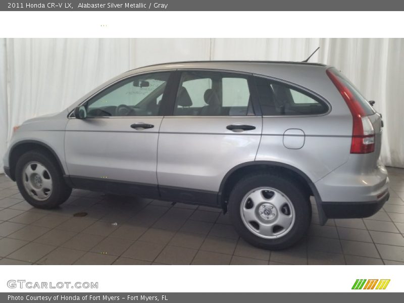 Alabaster Silver Metallic / Gray 2011 Honda CR-V LX