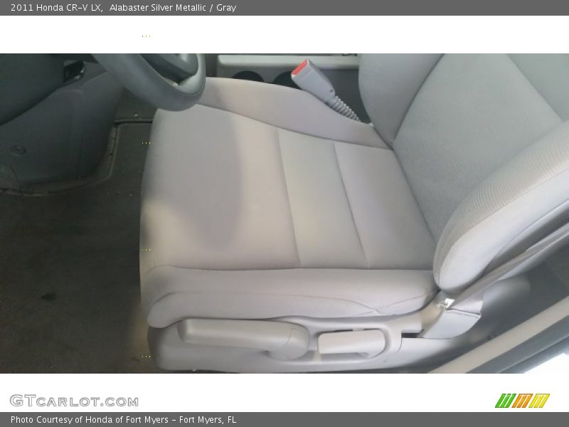 Alabaster Silver Metallic / Gray 2011 Honda CR-V LX