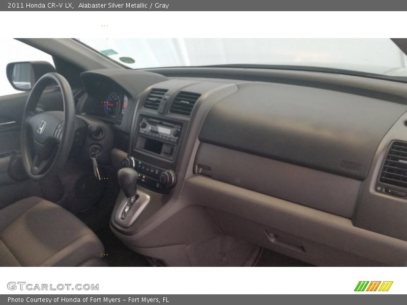 Alabaster Silver Metallic / Gray 2011 Honda CR-V LX