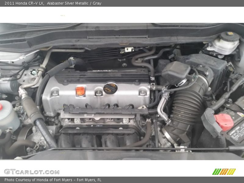 Alabaster Silver Metallic / Gray 2011 Honda CR-V LX