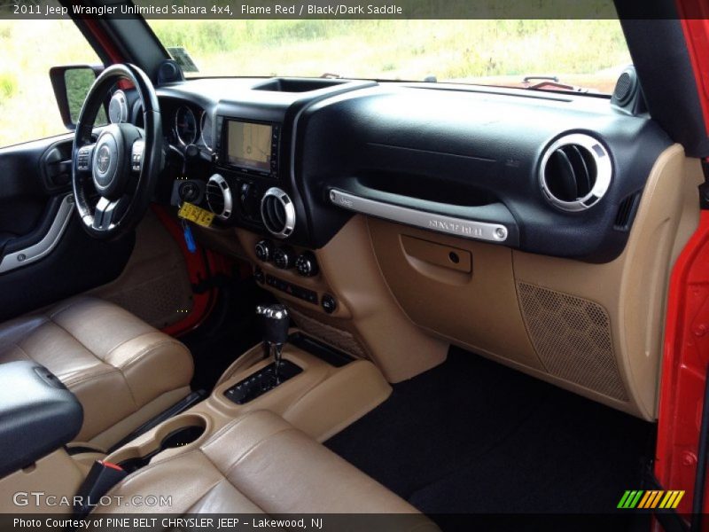 Flame Red / Black/Dark Saddle 2011 Jeep Wrangler Unlimited Sahara 4x4