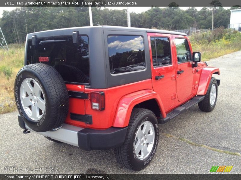 Flame Red / Black/Dark Saddle 2011 Jeep Wrangler Unlimited Sahara 4x4
