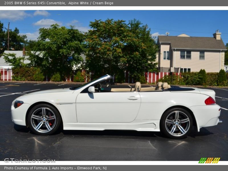 Alpine White / Cream Beige 2005 BMW 6 Series 645i Convertible