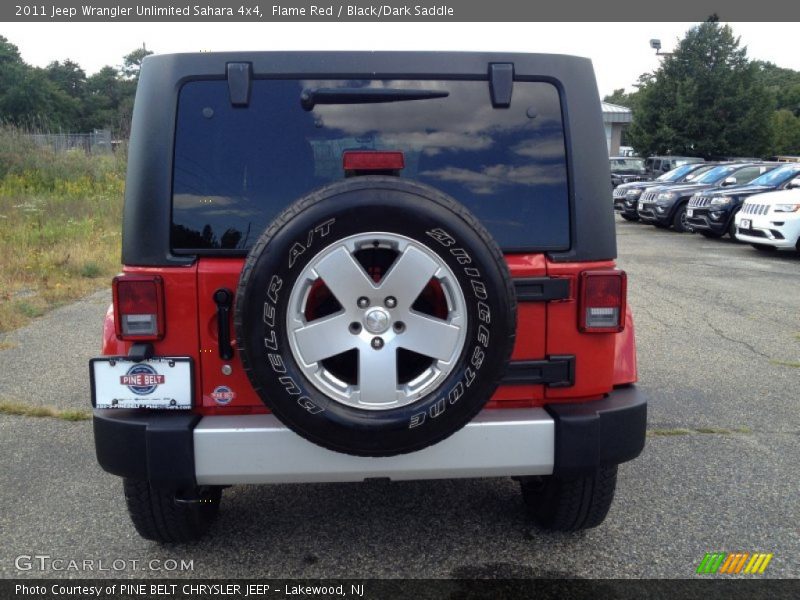 Flame Red / Black/Dark Saddle 2011 Jeep Wrangler Unlimited Sahara 4x4